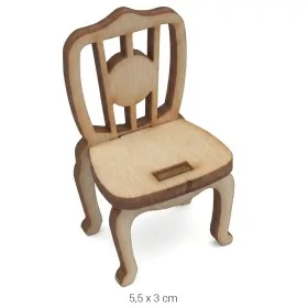 MN58 Minyatür Sandalye Ahşap Boyanabilir Obje